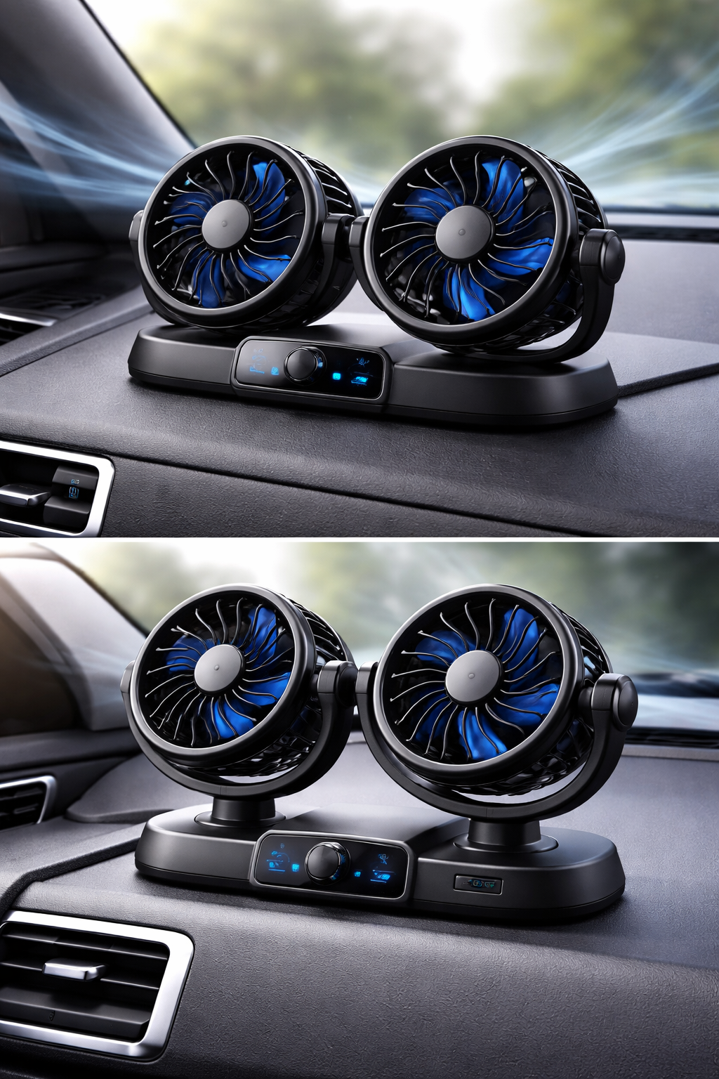 VENTILADOR DOBLE PARA AUTO