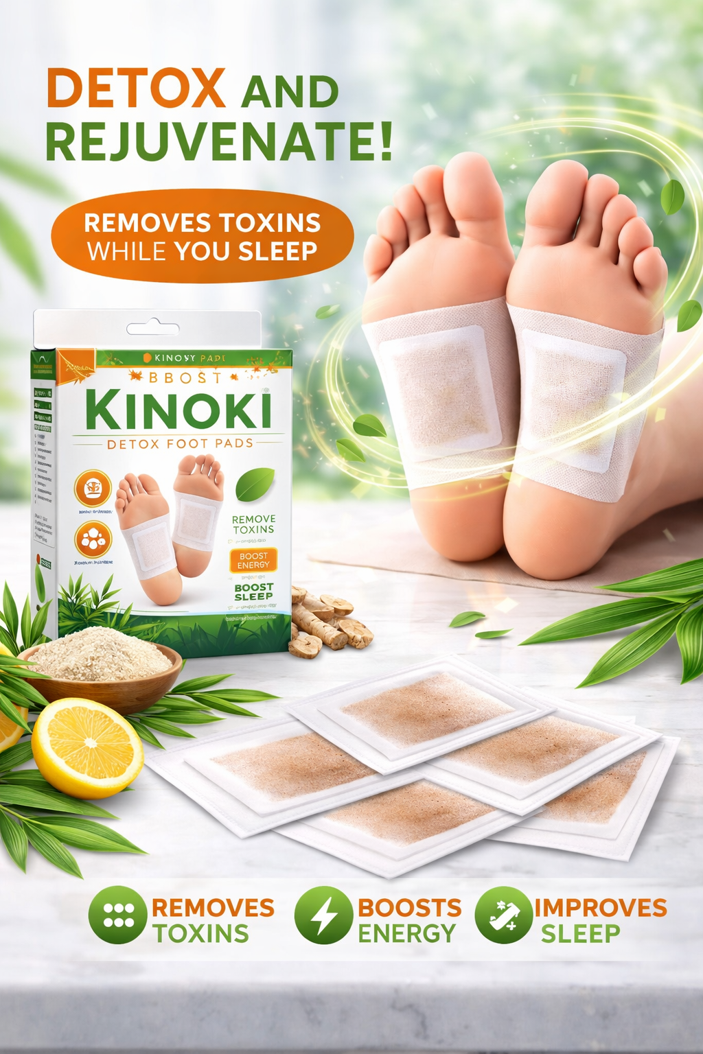 Parches Detox Kinoki - Elimina Toxinas